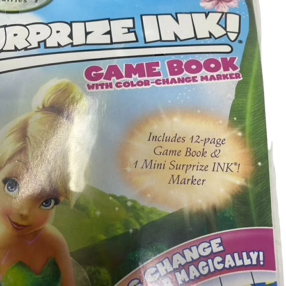 Surprize Ink Game Book x 2 Disney Fairies Tinkerbell Travel Car Activity
